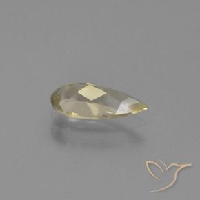 Diásporo con Cambio de Color Amarillo cálido natural de 0.74 ct, En forma de pera, VS