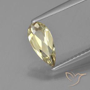 Diásporo con Cambio de Color Amarillo terroso natural de 0.80 ct, En forma de pera, VVS-VS