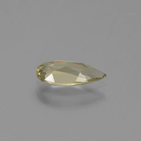 Diasporo con cambio de color amarillo natural de 0,75 ct, en forma de pera, VVS-VS