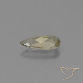 Diásporo con Cambio de Color Amarillo dorado muy claro natural de 1.09 ct, En forma de pera, VVS-VS