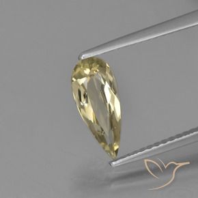 Diásporo con Cambio de Color Amarillo cálido natural de 1.14 ct, En forma de pera, VS