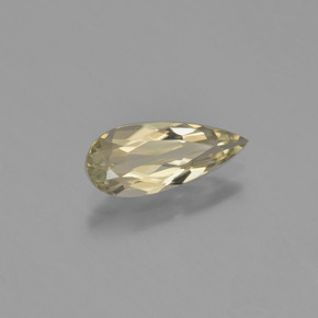 Diasporo con cambio de color amarillo natural de 1,29 ct, en forma de pera, VS