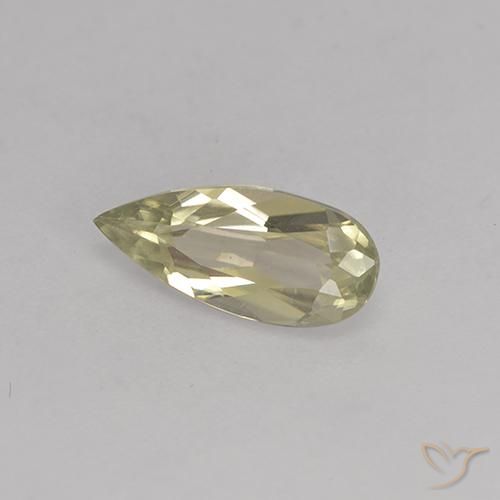 Diasporo con cambio de color amarillo natural de 1,00 ct, en forma de pera, VVS-VS
