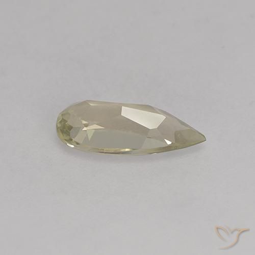 Diasporo con cambio de color amarillo natural de 1,00 ct, en forma de pera, VVS-VS