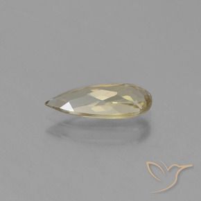 Diásporo con Cambio de Color Amarillo terroso natural de 1.40 ct, En forma de pera, VVS-VS