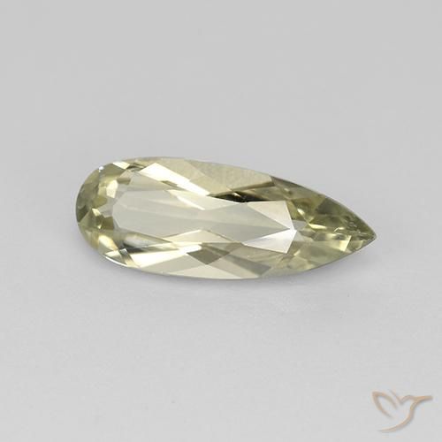 Diásporo con Cambio de Color Amarillo muy claro natural de 1.21 ct, En forma de pera, VVS-VS