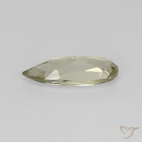 Diásporo con Cambio de Color Amarillo muy claro natural de 1.21 ct, En forma de pera, VVS-VS