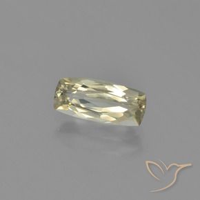 Diásporo con Cambio de Color Amarillo muy pálido natural de 1.24 ct, Forma Cojín, VVS