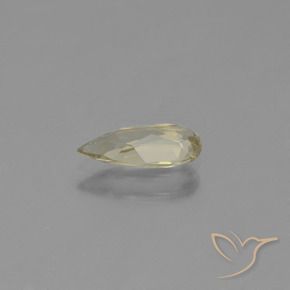 Diásporo con Cambio de Color Amarillo dorado muy claro natural de 0.79 ct, En forma de pera, VVS-VS