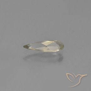 Diásporo con Cambio de Color Amarillo muy claro natural de 0.64 ct, En forma de pera, VVS-VS