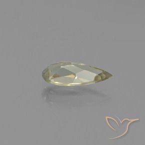 Diásporo con Cambio de Color Amarillo claro natural de 0.77 ct, En forma de pera, VVS-VS