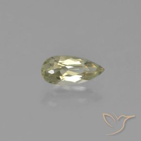 Diásporo con Cambio de Color Beige amarillo natural de 0.76 ct, En forma de pera, VVS-VS