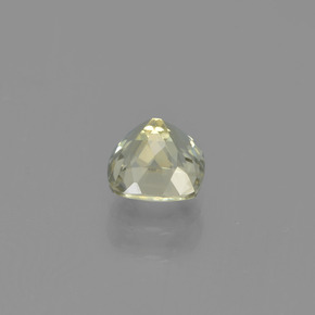 Diasporo con cambio de color amarillo natural de 0,69 ct, corte cojín, VS