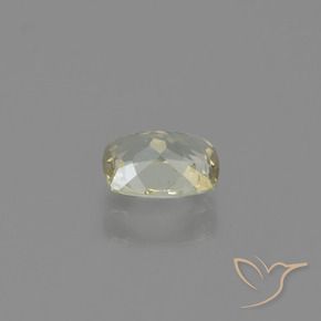 Diásporo con Cambio de Color Amarillo pálido natural de 0.61 ct, Forma Cojín, VS