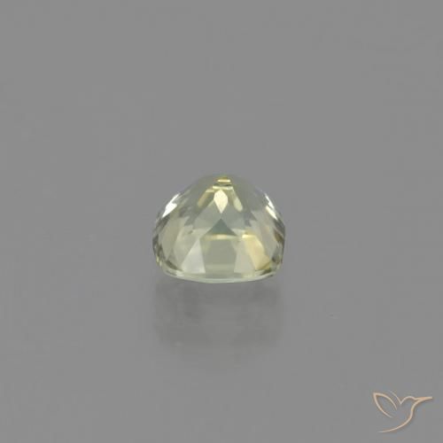 Diásporo con Cambio de Color Amarillo claro natural de 0.65 ct, Forma Cojín, VS