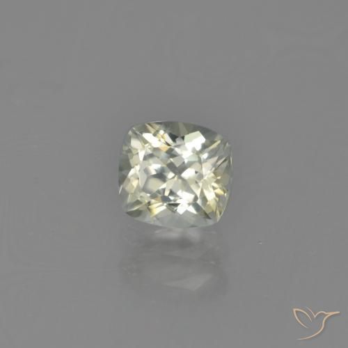 Diásporo con Cambio de Color Amarillo pálido natural de 0.76 ct, Forma Cojín, VS