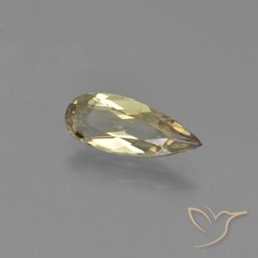 Diásporo con Cambio de Color Amarillo terroso natural de 1.31 ct, En forma de pera, VVS-VS