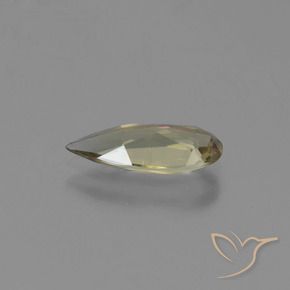 Diásporo con Cambio de Color Amarillo terroso natural de 1.31 ct, En forma de pera, VVS-VS