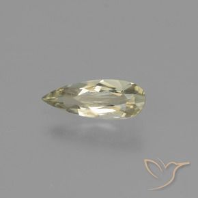 Diásporo con Cambio de Color Amarillo muy claro natural de 0.69 ct, En forma de pera, VVS-VS
