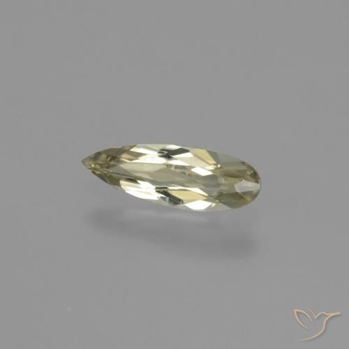 Diásporo con Cambio de Color Amarillo dorado muy claro natural de 0.63 ct, En forma de pera, VVS-VS