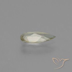 Diásporo con Cambio de Color Beige amarillo natural de 0.63 ct, En forma de pera, VVS-VS