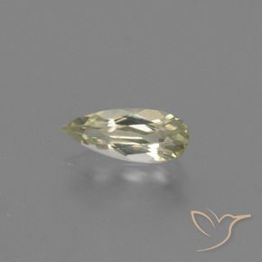 Diásporo con Cambio de Color Amarillo muy claro natural de 0.77 ct, En forma de pera, VS-SI