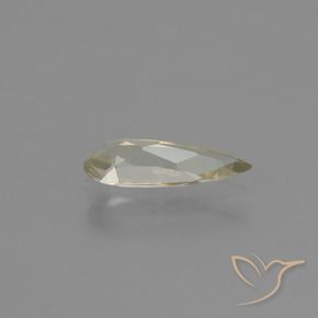 Diásporo con Cambio de Color Amarillo muy claro natural de 0.70 ct, En forma de pera, VVS-VS