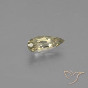 Diásporo con Cambio de Color Amarillo claro natural de 1.35 ct, En forma de pera, VVS-VS