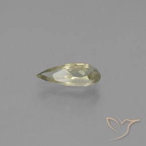 Diásporo con Cambio de Color Amarillo claro natural de 1.35 ct, En forma de pera, VVS-VS