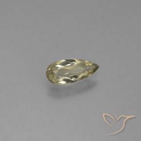Diásporo con Cambio de Color Amarillo suave natural de 0.90 ct, En forma de pera, VVS-VS