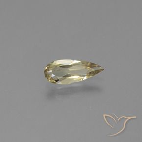 Diásporo con Cambio de Color Amarillo claro natural de 0.92 ct, En forma de pera, VS