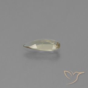 Diásporo con Cambio de Color Amarillo claro natural de 0.92 ct, En forma de pera, VS