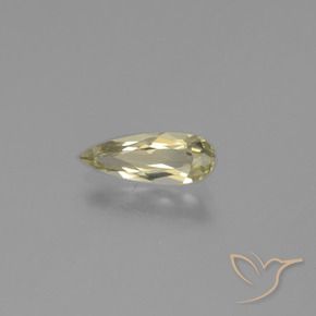 Diásporo con Cambio de Color Amarillo pálido natural de 1.00 ct, En forma de pera, VS