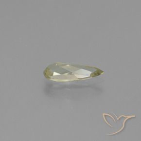 Diásporo con Cambio de Color Amarillo pálido natural de 1.00 ct, En forma de pera, VS