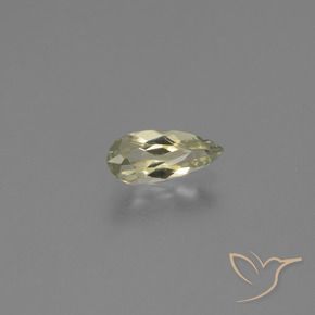 Diásporo con Cambio de Color Amarillo claro natural de 0.96 ct, En forma de pera, VS