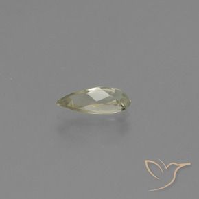 Diásporo con Cambio de Color Amarillo claro natural de 0.96 ct, En forma de pera, VS