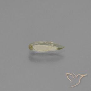 Diásporo con Cambio de Color Amarillo pálido natural de 0.77 ct, En forma de pera, VS