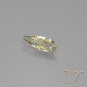 Diásporo con Cambio de Color Amarillo claro natural de 0.81 ct, En forma de pera, VS