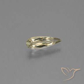 Diásporo con Cambio de Color Amarillo pálido natural de 0.83 ct, En forma de pera, VVS-VS