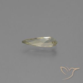Diásporo con Cambio de Color Amarillo pálido natural de 0.83 ct, En forma de pera, VVS-VS