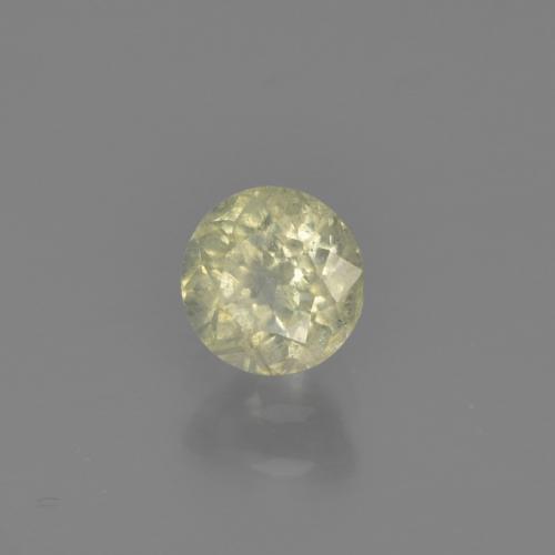 Diásporo con Cambio de Color Amarillo claro natural de 0.58 ct, Corte Redondo, VS-SI