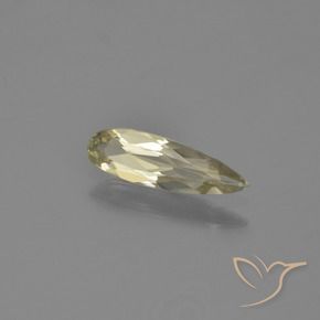 Diásporo con Cambio de Color Amarillo claro natural de 0.76 ct, En forma de pera, VVS-VS