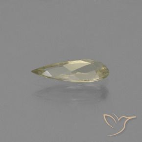 Diásporo con Cambio de Color Amarillo pálido natural de 0.68 ct, En forma de pera, VVS-VS