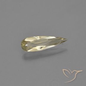 Diásporo con Cambio de Color Amarillo claro natural de 0.75 ct, En forma de pera, VVS-VS