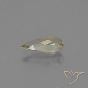 Diásporo con Cambio de Color Amarillo pálido natural de 0.71 ct, En forma de pera, VVS-VS