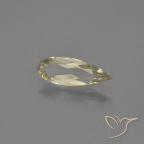 Diásporo con Cambio de Color Amarillo pálido natural de 0.80 ct, En forma de pera, VVS-VS