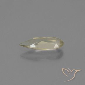 Diásporo con Cambio de Color Amarillo pálido natural de 0.80 ct, En forma de pera, VVS-VS