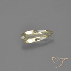 Diásporo con Cambio de Color Amarillo claro natural de 0.69 ct, En forma de pera, VVS-VS
