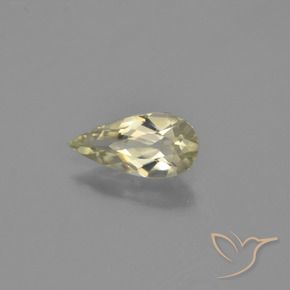 Diásporo con Cambio de Color Amarillo suave natural de 0.77 ct, En forma de pera, VVS-VS