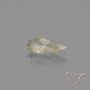 Diásporo con Cambio de Color Amarillo suave natural de 0.77 ct, En forma de pera, VVS-VS